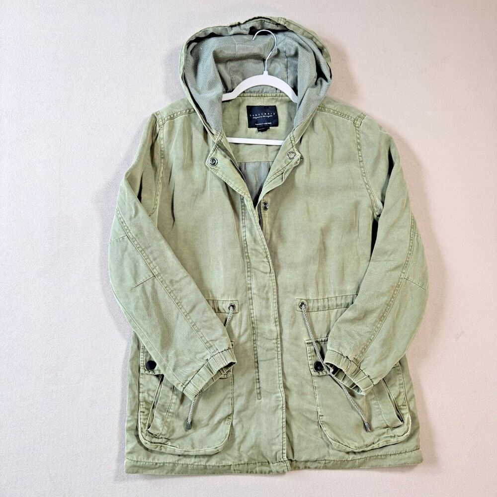 SANTUARY - ANTROPOLOGIE GREEN Autumn Fall JACKET Army Style Y2K SZ. SMALL